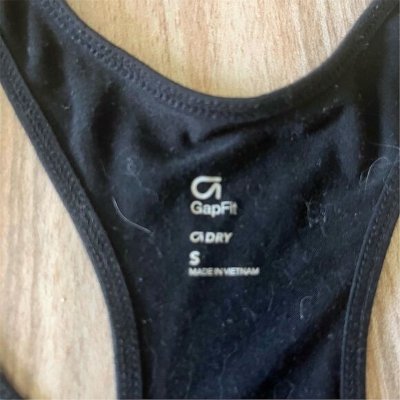 GapFit Women's Black Racerback Tank Top Size S Casual Summer Sleeveless - Picture 4 of 4